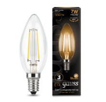Лампа Gauss LED 103801107 Filament Candle E14 7W 2700К